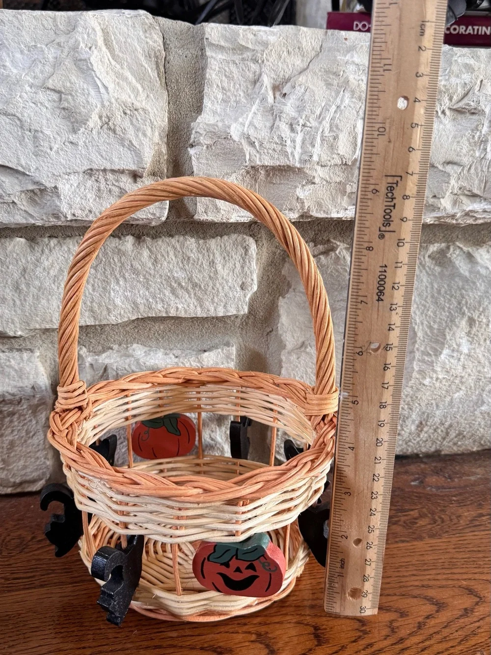 Halloween Small Wicker Basket